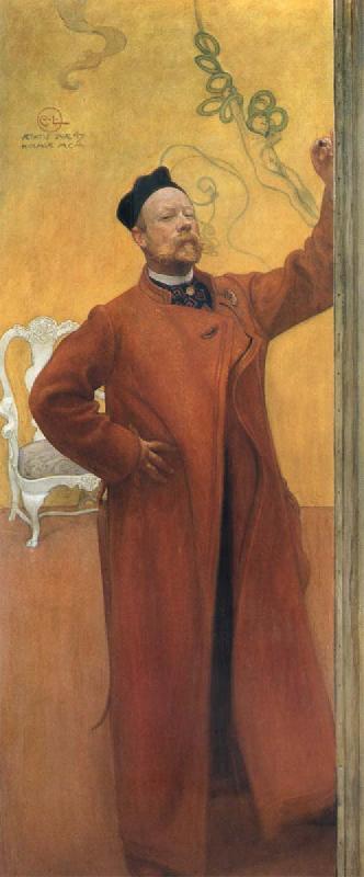 Carl Larsson In front of the mirror